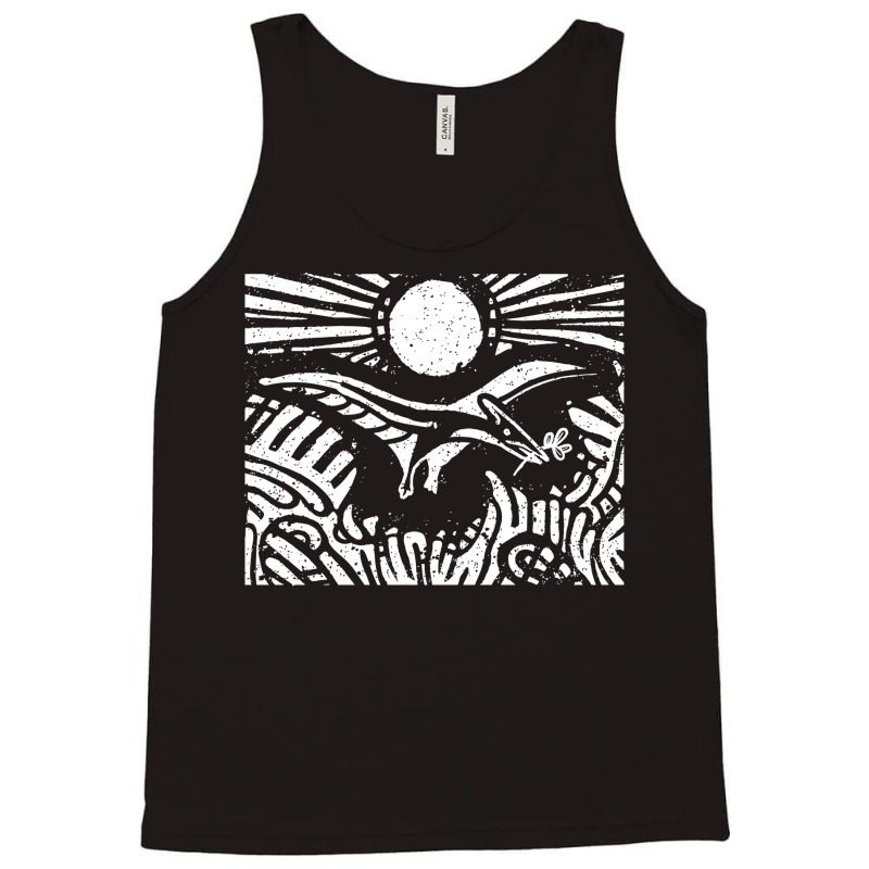 Pterosaurus Flight Dinosaurs Dinosaurs Fossils Sta Tank Top | Artistshot