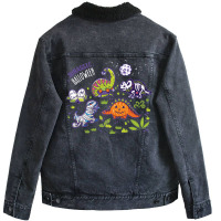 Jurassic Halloween Gift Unisex Sherpa-lined Denim Jacket | Artistshot