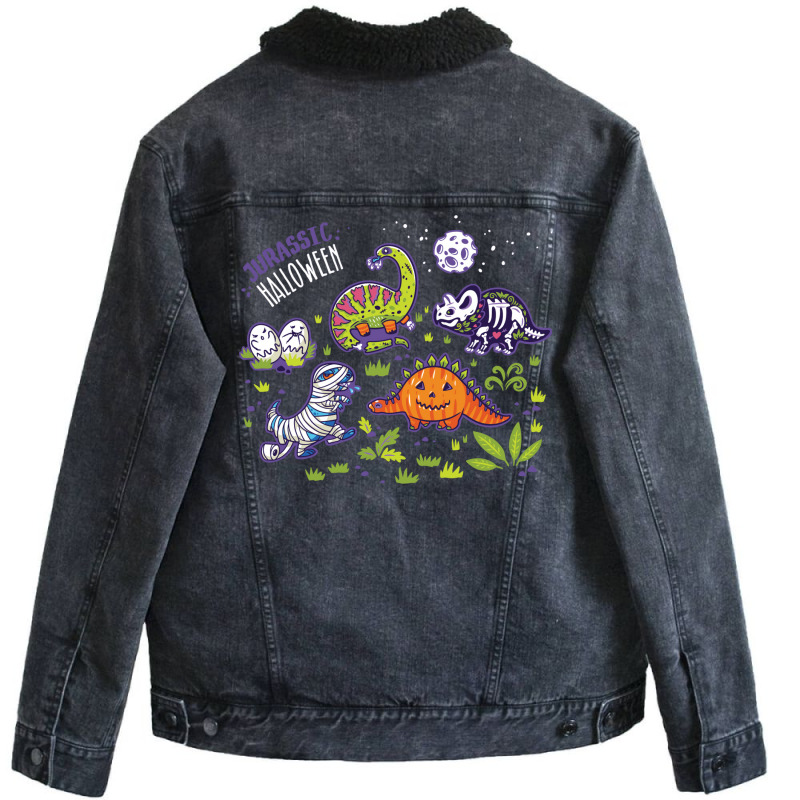 Jurassic Halloween Gift Unisex Sherpa-lined Denim Jacket | Artistshot