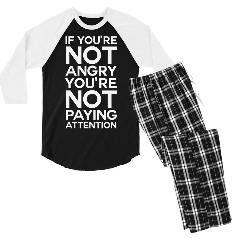 You're Not Paying Attention Men's 3/4 Sleeve Pajama Set by akinwanaroa4 | Artistshot