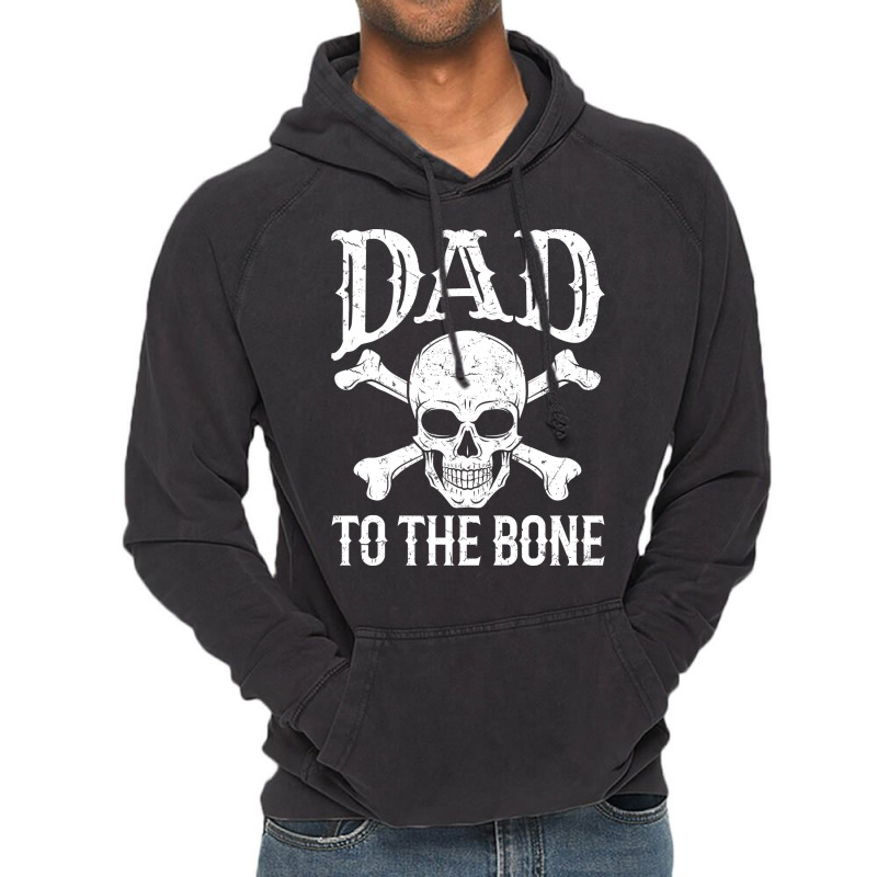 Dad  Dad To The Bone Yellow Vintage Hoodie | Artistshot