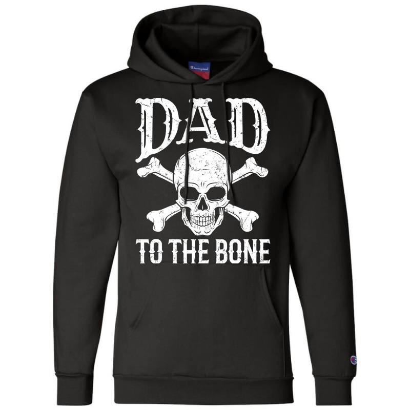 Dad  Dad To The Bone Yellow Champion Hoodie | Artistshot