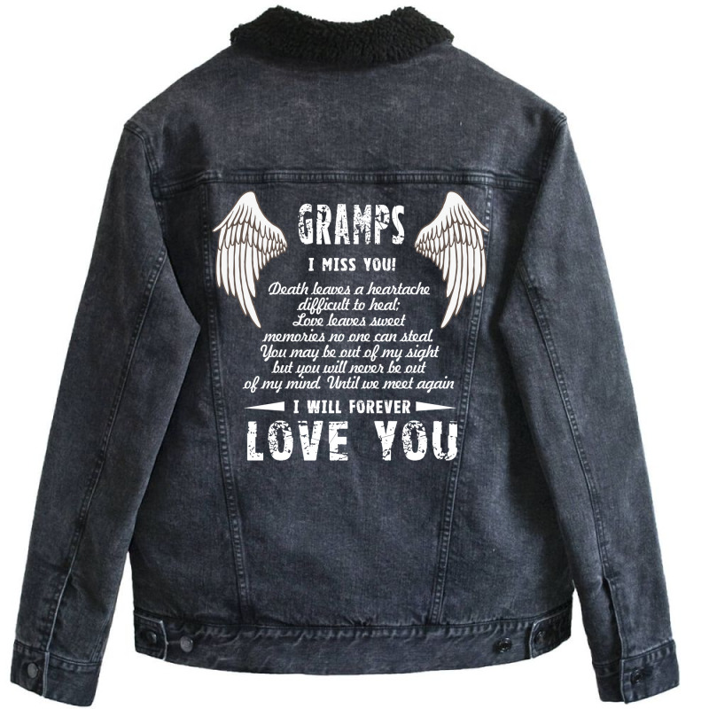 Dad I Miss You And I Will Forever Love You T  Fath Unisex Sherpa-lined Denim Jacket | Artistshot