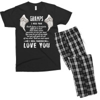 Dad I Miss You And I Will Forever Love You T  Fath Men's T-shirt Pajama Set | Artistshot