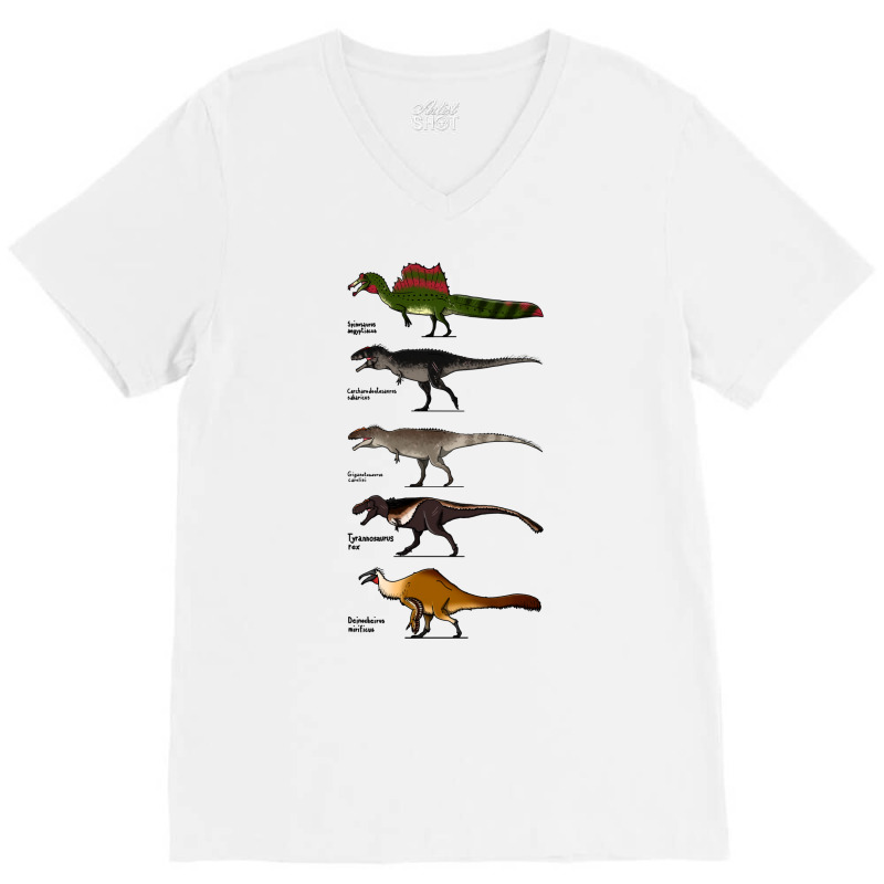 Big Theropods Aesthetic V-neck Tee | Artistshot