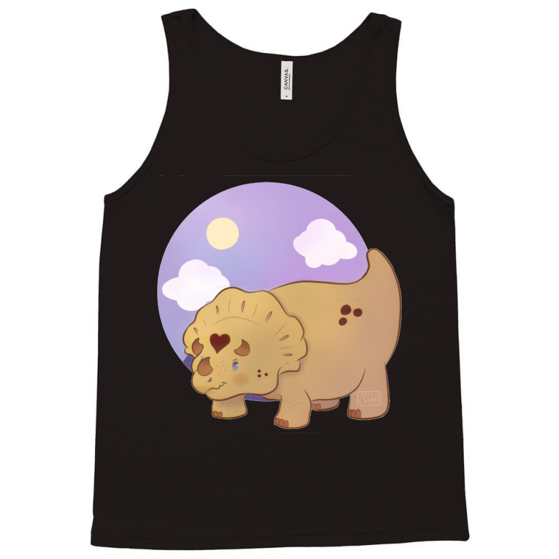 Dinosaur With A Heart Love Tank Top | Artistshot