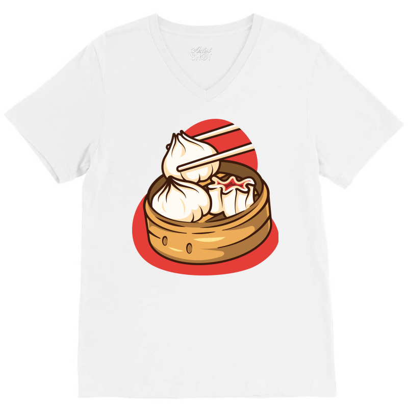 Dimsum Chinese Nostalgia V-neck Tee | Artistshot