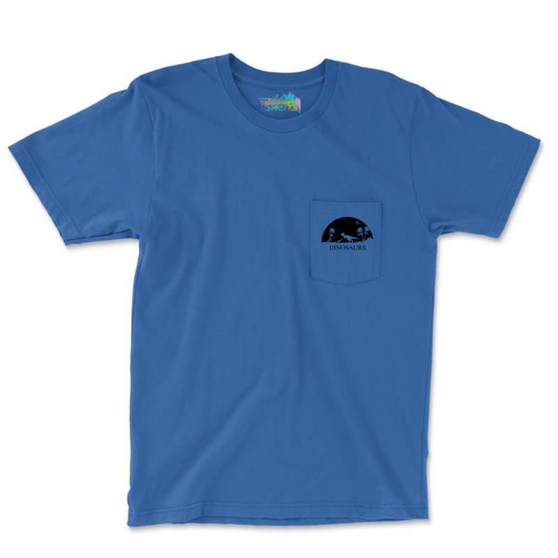 Dinosaurs Under The Stars 80s Pocket T-shirt | Artistshot