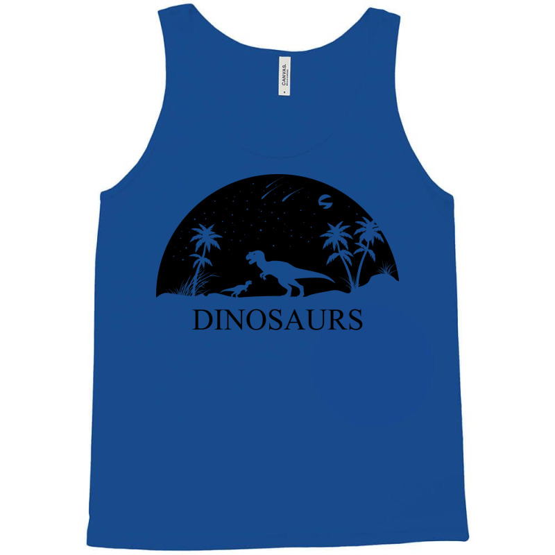 Dinosaurs Under The Stars 80s Tank Top | Artistshot