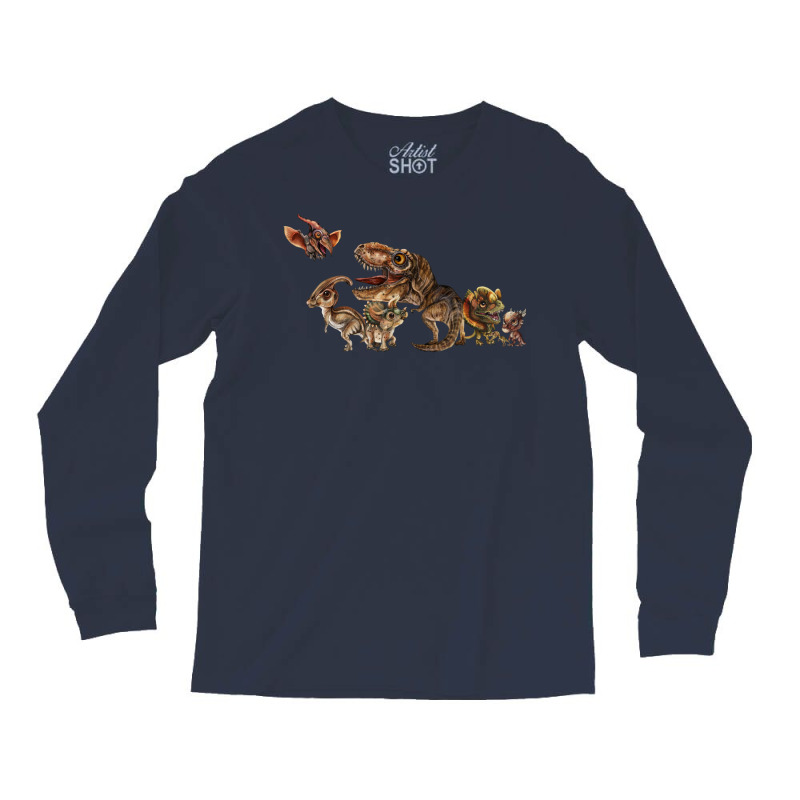 Dinosaur Gang 70s Long Sleeve Shirts | Artistshot