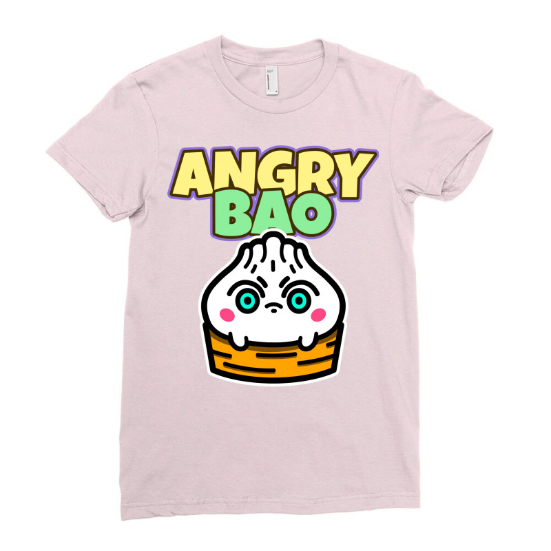 Angry Bao Dumpling Girl Ladies Fitted T-Shirt by kreitsakayk | Artistshot