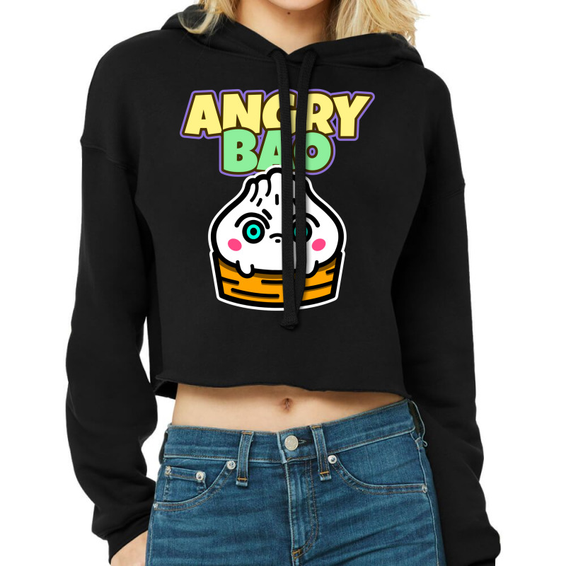 Angry Bao Dumpling Girl Cropped Hoodie by kreitsakayk | Artistshot