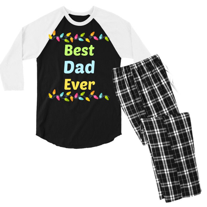 Family Light Dad Funny Men's 3/4 Sleeve Pajama Set | Artistshot