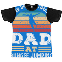 Funny Dad At Bungee Jumping Fathers Day Gift Men A Graphic T-shirt | Artistshot