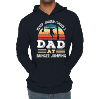 Funny Dad At Bungee Jumping Fathers Day Gift Men A Lightweight Hoodie | Artistshot