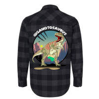 Giganotosaurus Dinosaur Design With Background Coo Flannel Shirt | Artistshot