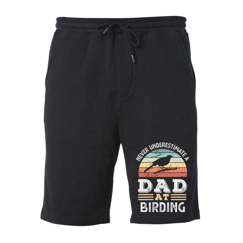 Funny Dad At Birding Fathers Day Gift Men Yellow Fleece Short | Artistshot