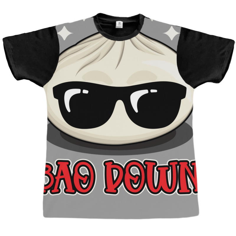 Bao Down Funny Dim Sum Asian Food Pun Bao Bun Dim Graphic T-shirt | Artistshot