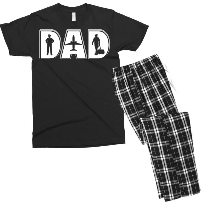 Pilot Dad Fathers Day Boy Men's T-shirt Pajama Set | Artistshot