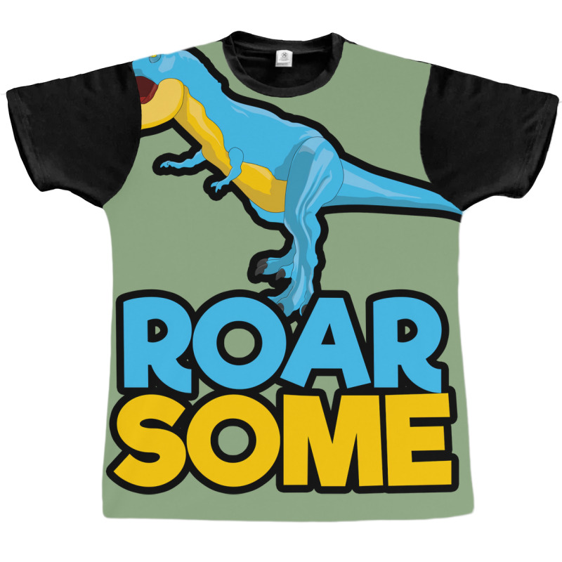 Roarsome Vibrant Humor Graphic T-shirt | Artistshot