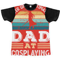 Funny Dad At Cosplaying Fathers Day Gift Men Green Graphic T-shirt | Artistshot