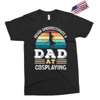 Funny Dad At Cosplaying Fathers Day Gift Men Green Exclusive T-shirt | Artistshot