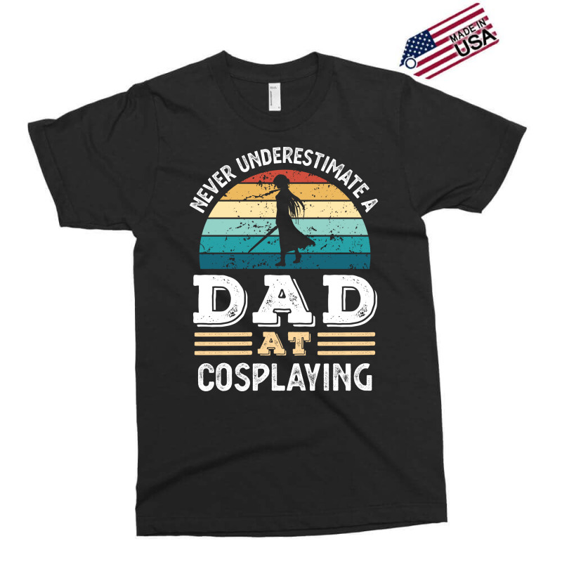 Funny Dad At Cosplaying Fathers Day Gift Men Green Exclusive T-shirt | Artistshot