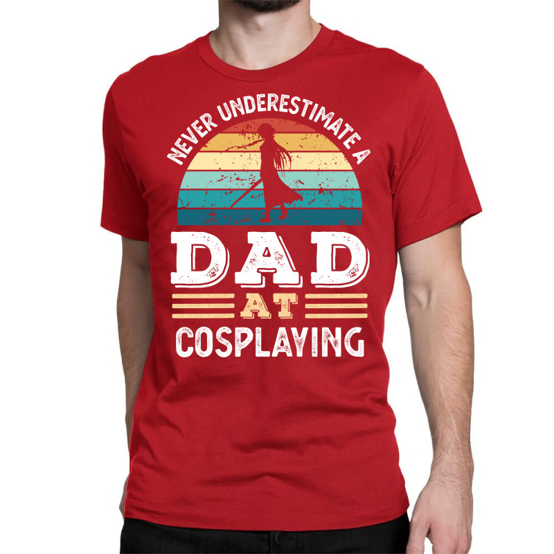 Funny Dad At Cosplaying Fathers Day Gift Men Green Classic T-shirt | Artistshot