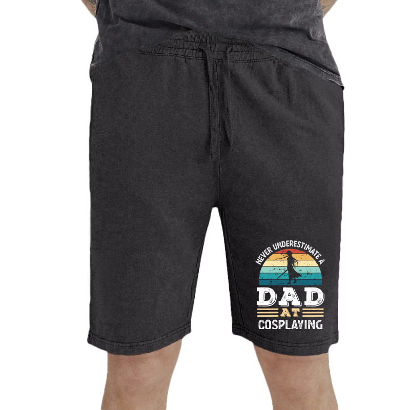 Funny Dad At Cosplaying Fathers Day Gift Men Green Vintage Short | Artistshot