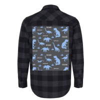 Bright Dinosaurs Quote Flannel Shirt | Artistshot