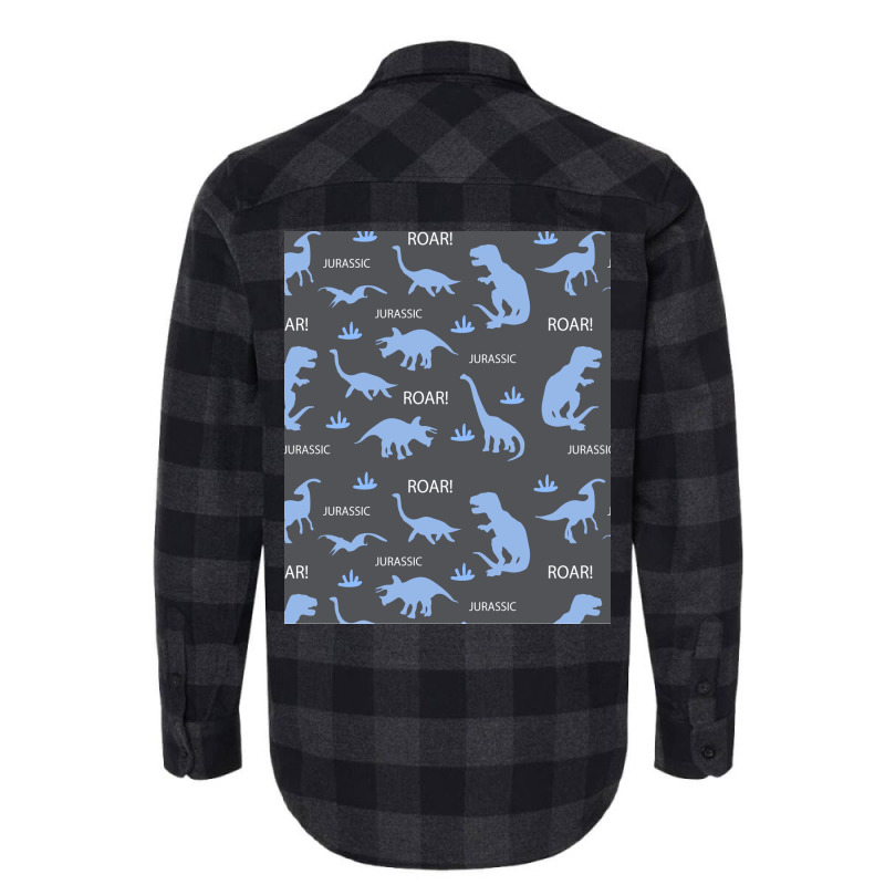 Bright Dinosaurs Quote Flannel Shirt | Artistshot