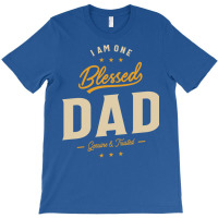 I Am One Blessed Dad Funny Ather Grandpa Hippie T-shirt | Artistshot