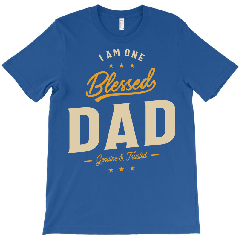 I Am One Blessed Dad Funny Ather Grandpa Hippie T-shirt | Artistshot