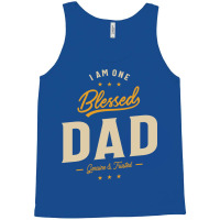 I Am One Blessed Dad Funny Ather Grandpa Hippie Tank Top | Artistshot