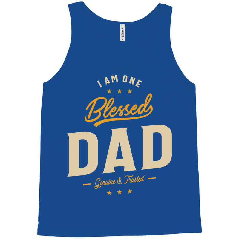 I Am One Blessed Dad Funny Ather Grandpa Hippie Tank Top | Artistshot