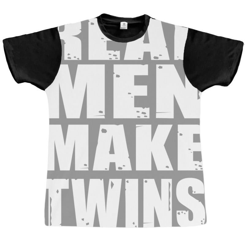 Real Men Makes Twins Daddy Of Twins Trending Graphic T-shirt | Artistshot