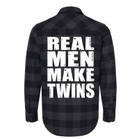 Real Men Makes Twins Daddy Of Twins Trending Flannel Shirt | Artistshot