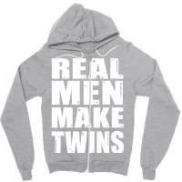 Real Men Makes Twins Daddy Of Twins Trending Zipper Hoodie | Artistshot