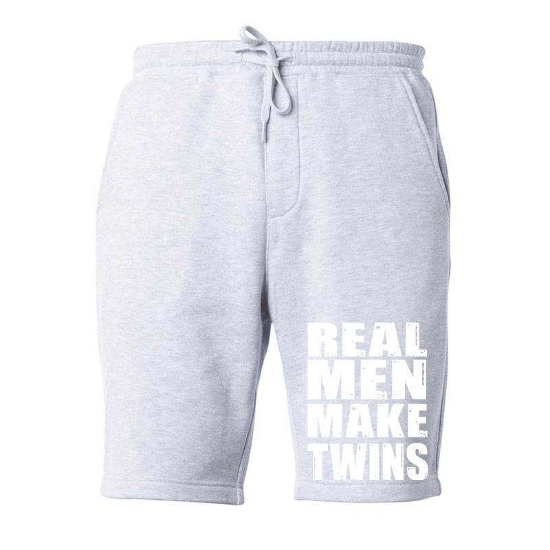 Real Men Makes Twins Daddy Of Twins Trending Fleece Short | Artistshot