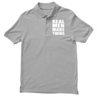 Real Men Makes Twins Daddy Of Twins Trending Men's Polo Shirt | Artistshot