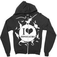 I Love Dinosaurier Dinosaurs Love Zipper Hoodie | Artistshot