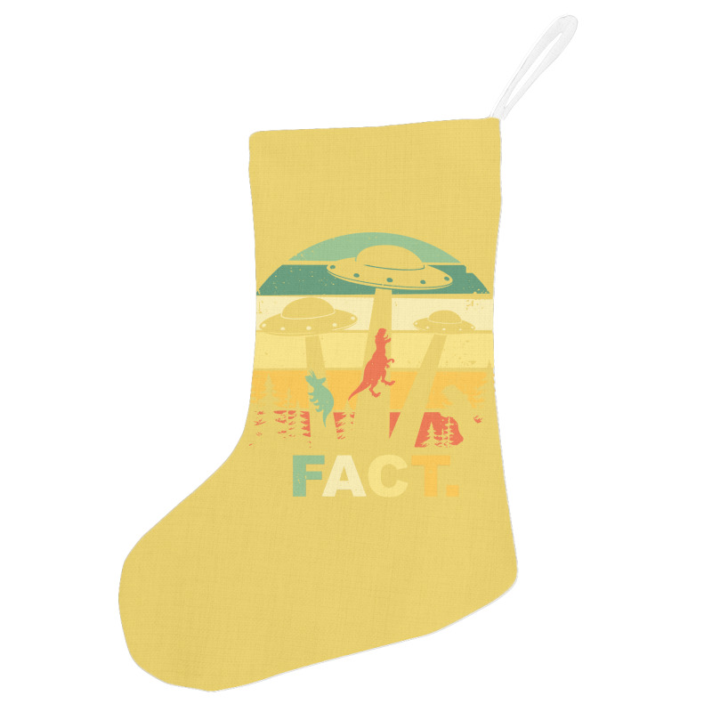 Dinosaur Ufo Abduction Vintage Blue Holiday Stocking | Artistshot