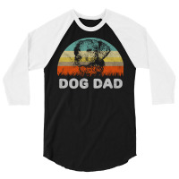 Retro Style Dog Dad Gift For Dog Lover Design Nost 3/4 Sleeve Shirt | Artistshot