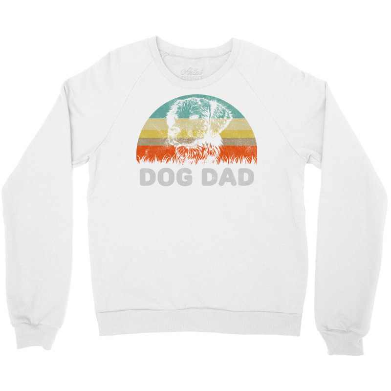 Retro Style Dog Dad Gift For Dog Lover Design Nost Crewneck Sweatshirt | Artistshot