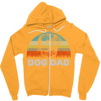 Retro Style Dog Dad Gift For Dog Lover Design Nost Zipper Hoodie | Artistshot