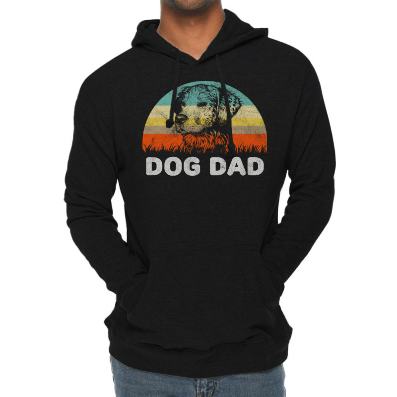 Retro Style Dog Dad Gift For Dog Lover Design Nost Lightweight Hoodie | Artistshot