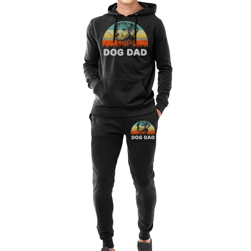 Retro Style Dog Dad Gift For Dog Lover Design Nost Hoodie & Jogger Set | Artistshot