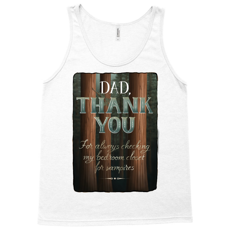 Thanks Dad Yellow Tank Top | Artistshot