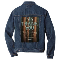 Thanks Dad Yellow Men Denim Jacket | Artistshot