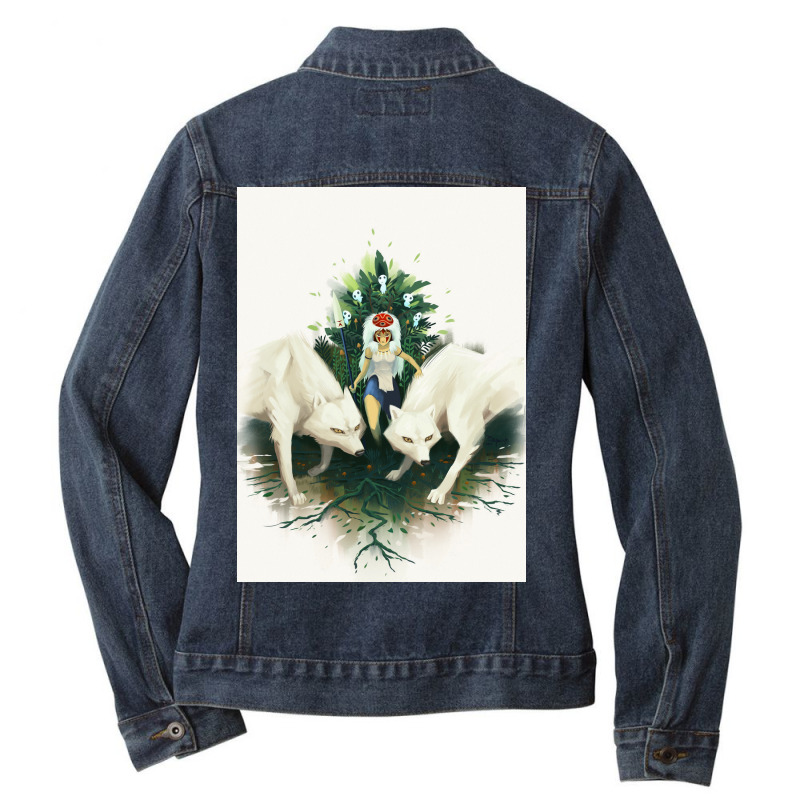 Forest Army Ladies Denim Jacket by aquthni7 | Artistshot